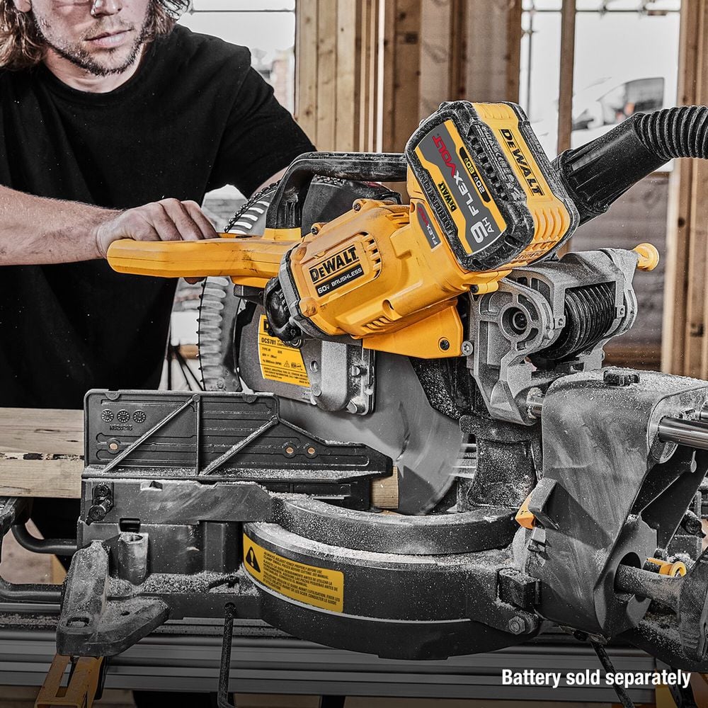 DEWALT 60V 12'' Sliding Miter Saw (Bare Tool), large image number 5