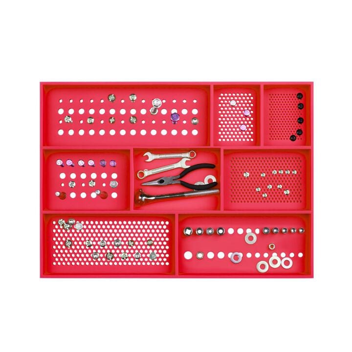 Boltster Top Box XL Fastener Organizing Tool Tray Red, large image number 3