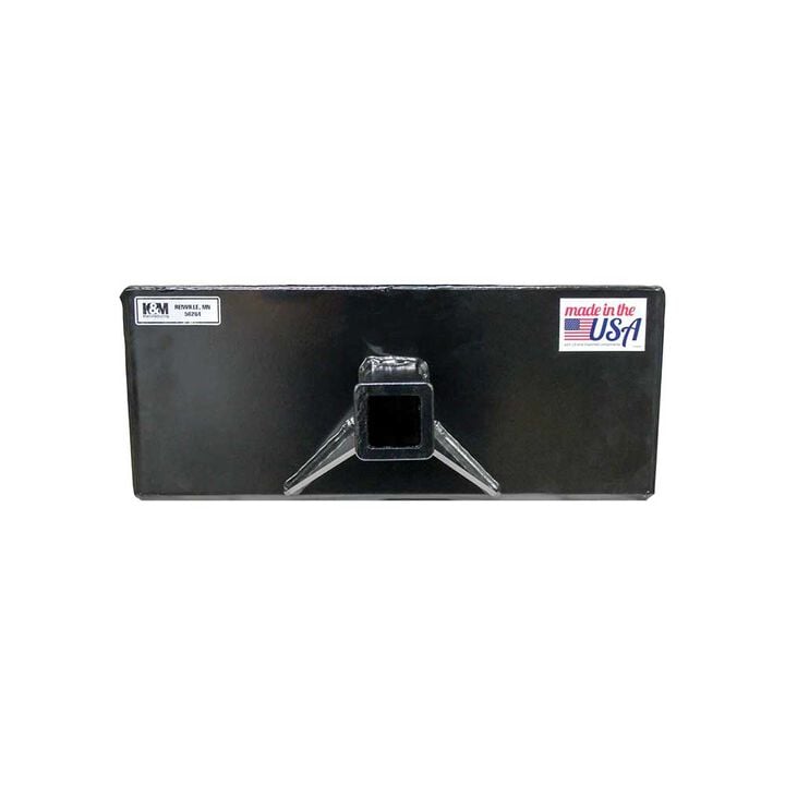 GreyWolf Attachments 2 Inch Receiver Hitch Plate Attachment for Mini Skid Steer, large image number 1
