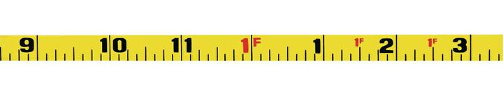 Keson 50 Ft. Units: in 1/8 Nylon Coated Steel Tape with Hook, large image number 1