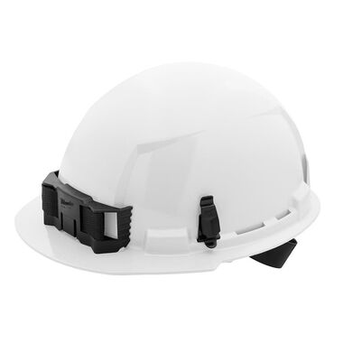 Milwaukee White Front Brim Hard Hat with 4pt Ratcheting Suspension Type 1 Class E