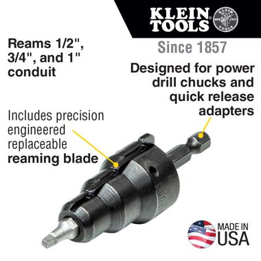 Klein Tools Power Conduit Reamer, large image number 1