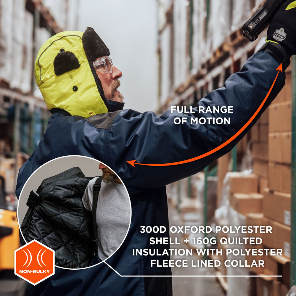 Ergodyne 6461 Essential Insulated Freezer Jacket Small Navy, large image number 3