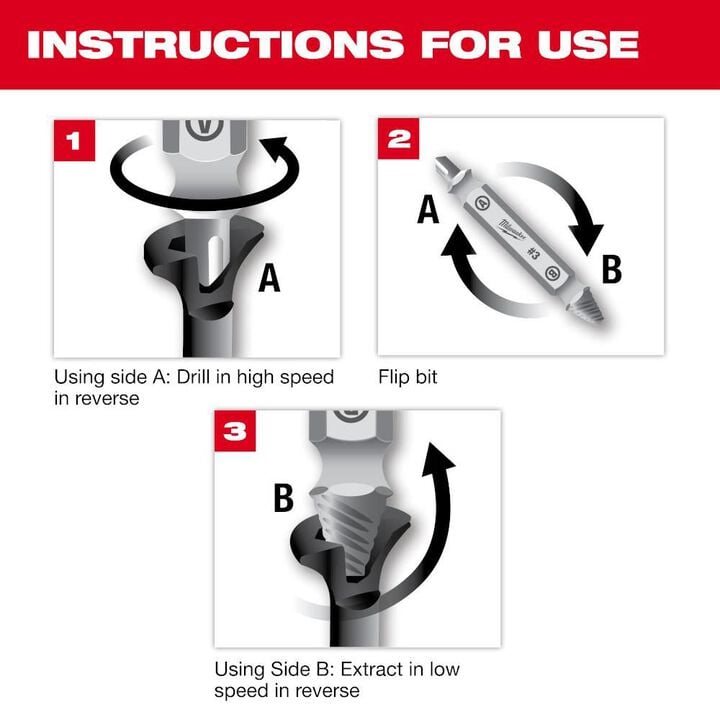Milwaukee M2 Steel Screw Extractor Set 4pc, large image number 5