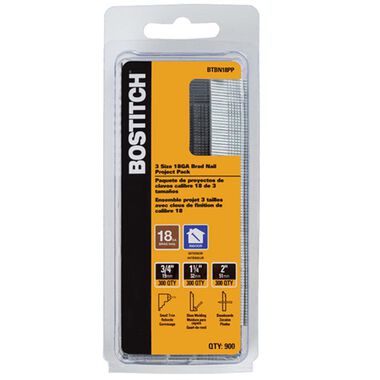 Bostitch 18-Gauge Pro Pack Brad Nails