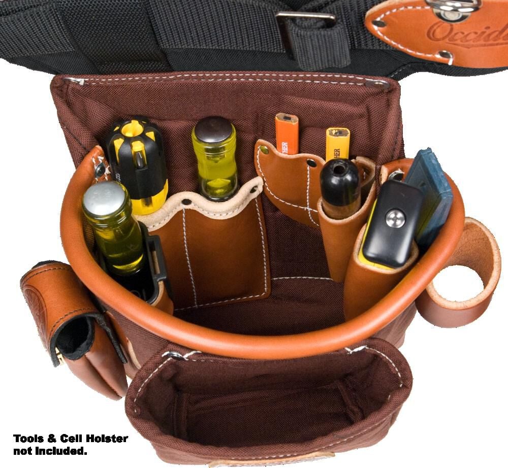 Occidental Leather Adjust-to-Fit Fat Lip Tool Bag Set - Cafe, large image number 7