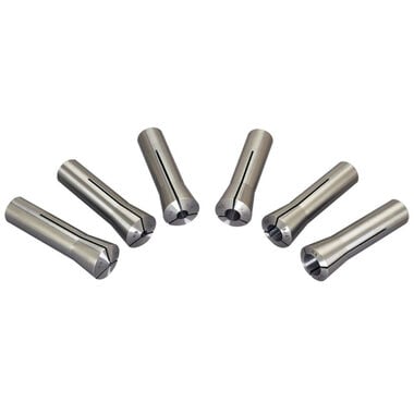 JET 1/8 to 3/4 in R-8 Tapered Collet Set 6pc