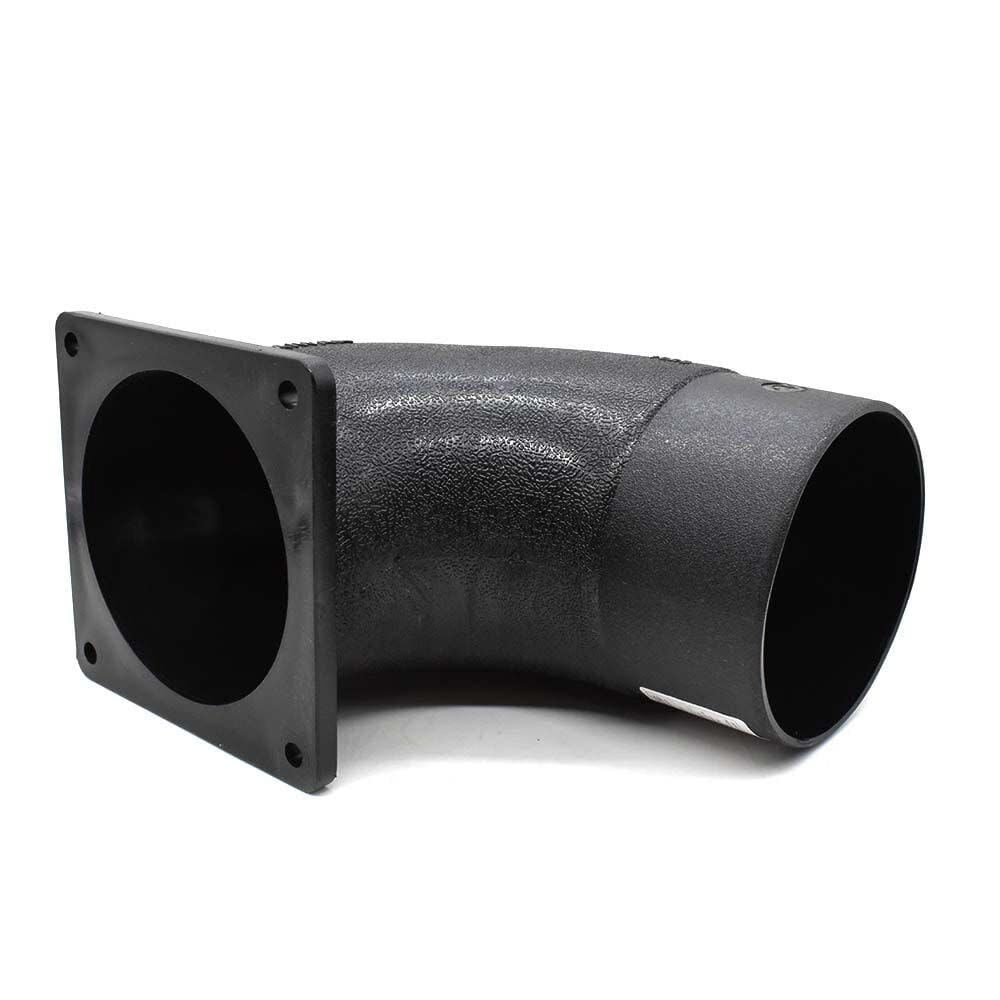 Big Horn 4-5/8 Inch Black Plastic Flanged Elbow, large image number 3