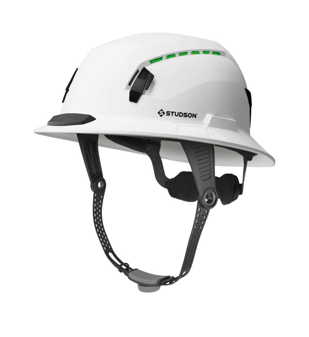 Studson HighBar Full Brim Vented Safety Helmet Type 2 Class C White - SHK1-FB-CW-CHB