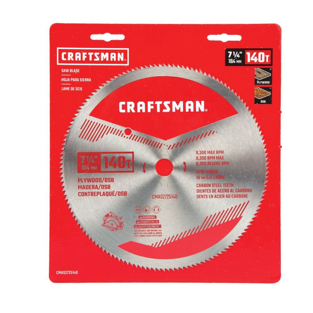 CRAFTSMAN 7-1/4 Inch Plywood Saw Blade 140-Tooth, large image number 3