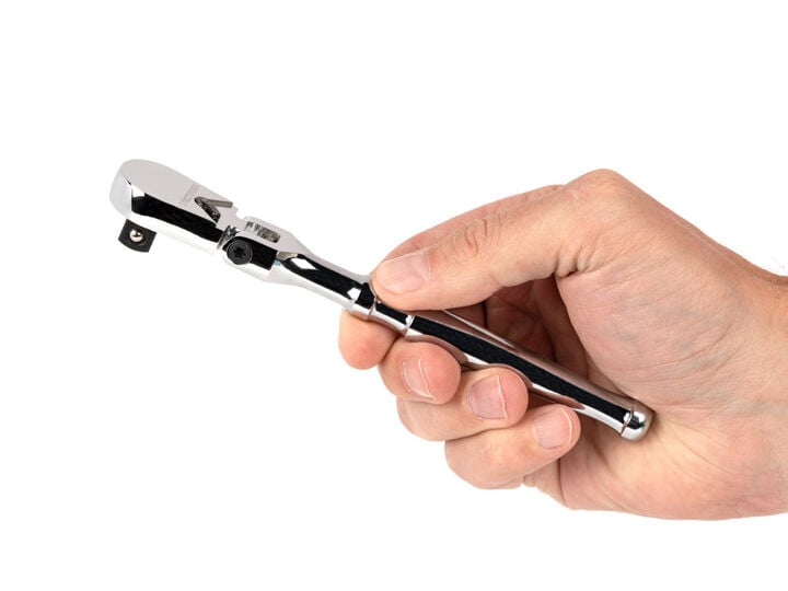 Tekton 3/8 Inch x 6 Inch Flex Head Non-QR Small Body Ratchet, large image number 5