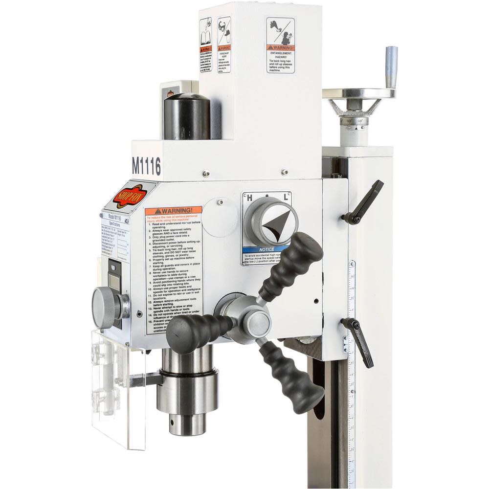 Shop Fox Mill/Drill 110V 3/4HP 1 Phase Deluxe Variable Speed M1116