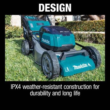 Makita 18V X2 (36V) LXT LithiumIon Brushless Cordless 18in Self Propelled Lawn Mower Kit with 4 Batteries (5.0Ah), large image number 11