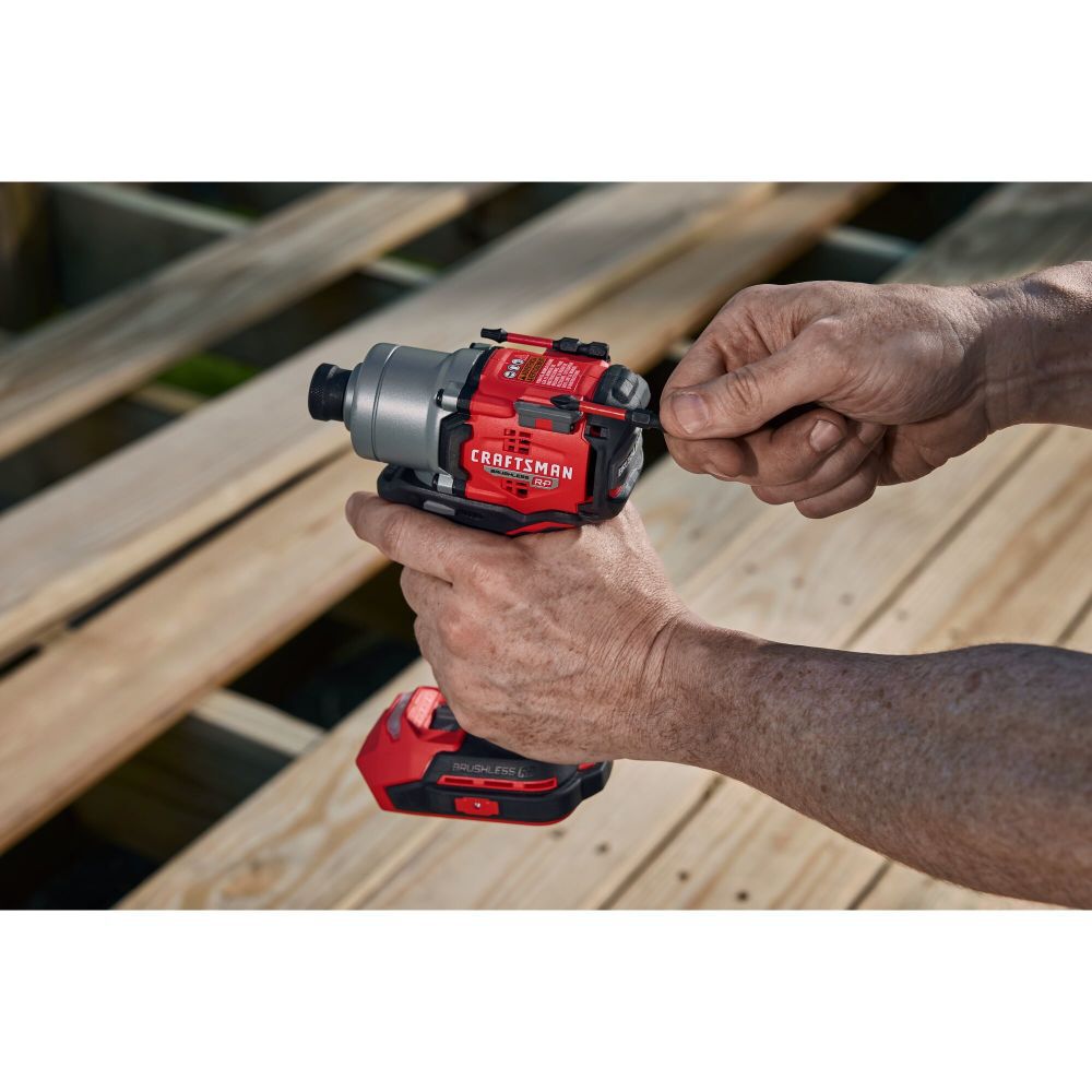 CRAFTSMAN V20 BRUSHLESS RP Cordless 1/4-Inch Impact Driver (Bare Tool), large image number 7