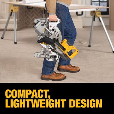 DEWALT 7-1/4in Miter Saw Single Bevel Sliding Compound (Bare Tool), large image number 2