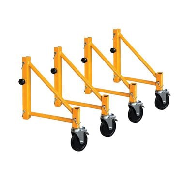 Metaltech 14in Outriggers with Casters for Jobsite Baker Scaffolds 4pk