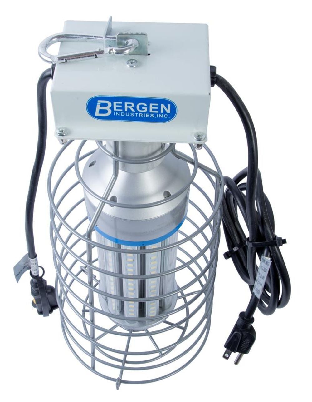 Bergen Industries 60 watt High Bay LED luminaire Temporary Plug-in Work Light Fixture 7500 lm 5000K Snap Lock Hook and Wire Guard, large image number 2