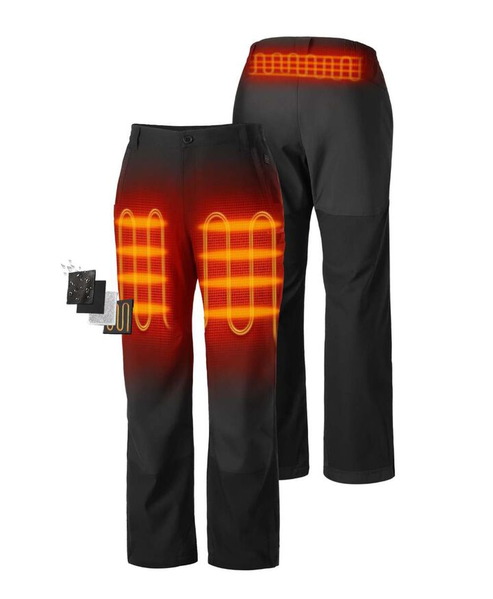 ORORO Women's 3-Zone Heated Utility Fleece Lined Pants, large image number 1