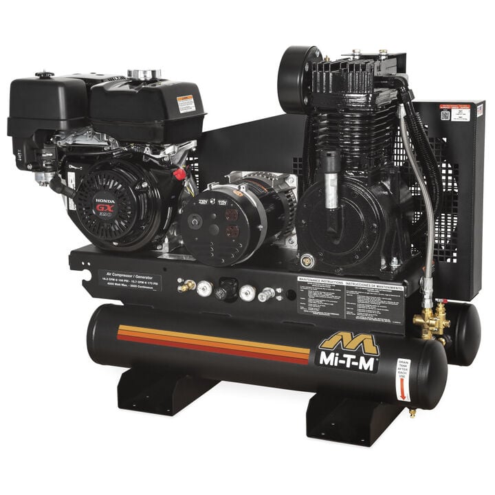 Mi T M Gas Air Compressor/Generator 8 Gallon, large image number 1