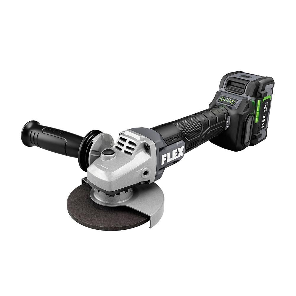 FLEX 24V Cordless 5 Inch Variable Speed Angle Grinder Kit with Paddle Switch, large image number 4