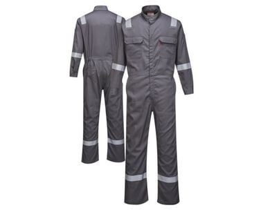 Portwest Bizflame 88/12 Iona Fire Resistant Coverall Grey - Small