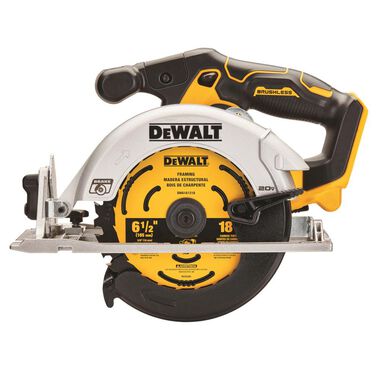 DEWALT 20V MAX 6-1/2 in. Brushless Cordless Circular Saw (Bare Tool), large image number 1