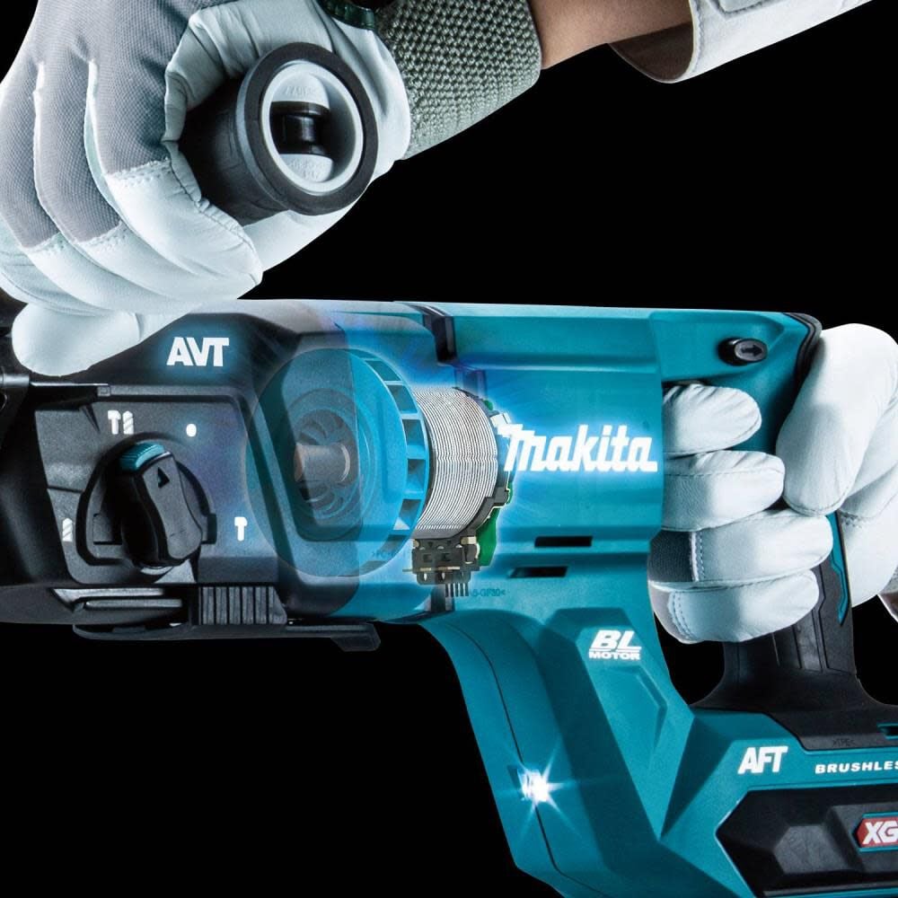 Makita 40V max XGT 1 1/8in AVT Rotary Hammer Kit, large image number 11