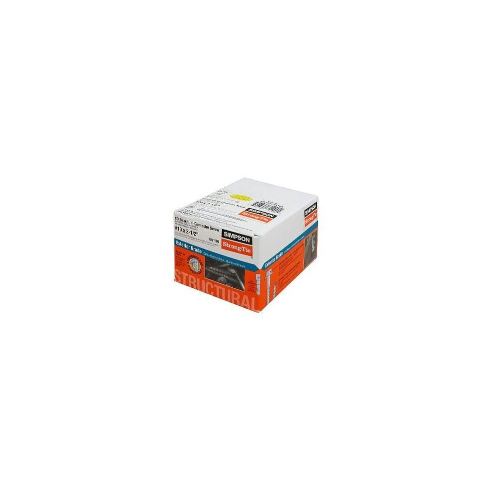 Simpson Strong-Tie Strong-Drive SD #10 x 2-1/2inGalvanized Connepkor Wood Screw 100pk, large image number 1