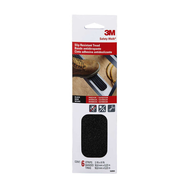 3M Safety Walk Black Step 2 x 9in & Ladder Anti Slip Tread Tape 6pk, large image number 1