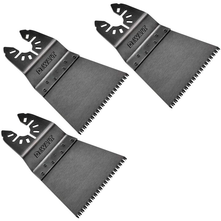 DEWALT 2-1/2 Inch High Carbon Steel Oscillating Tool Blade Wood Cutting 3 Pieces, large image number 0