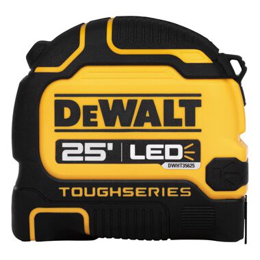 DEWALT 25' Lighted LED Tape Measure, large image number 0