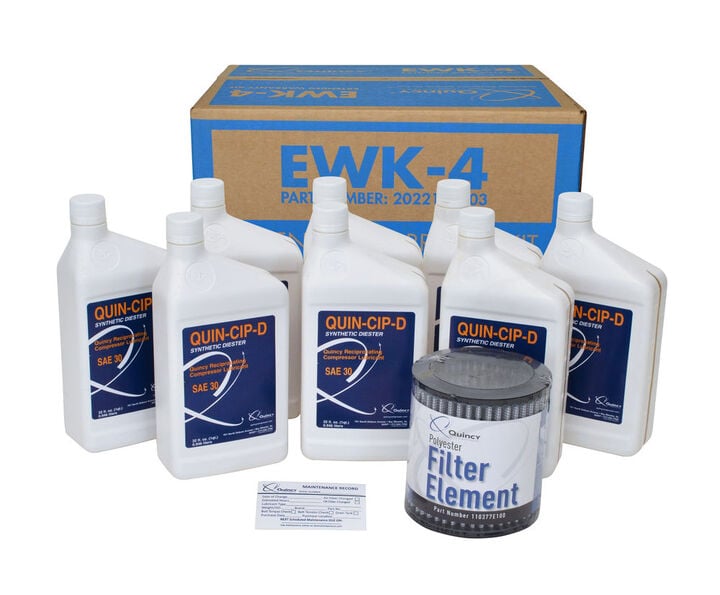 Quincy Extended Warranty & Maintenance Kit for QT 10 HP Splash Lubricated Reciprocating Compressors
