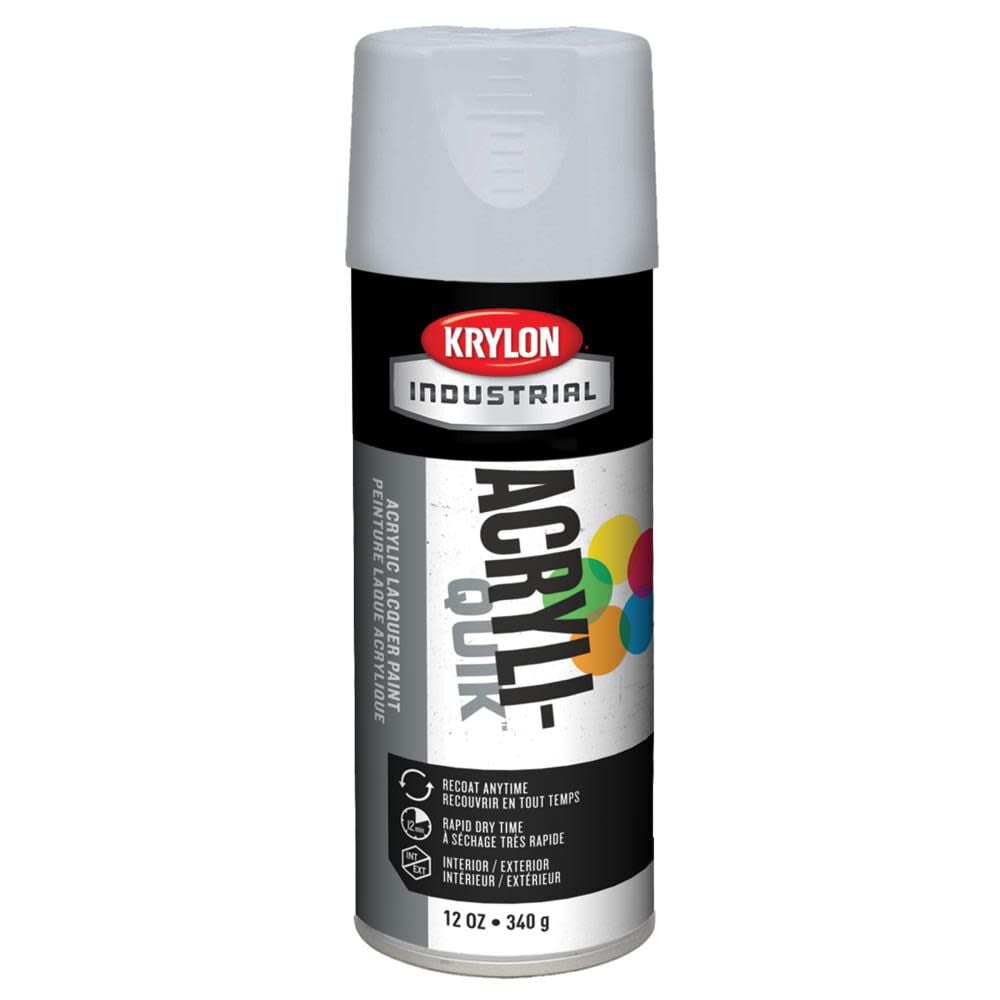 Krylon Industrial Acryli-Quik Flat White 12 oz. – K01502A07