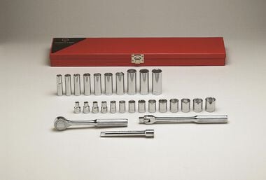 Wright Tool 3/8 In. Drive 27 pc. 6 pt std and Deep Socket Set, large image number 0