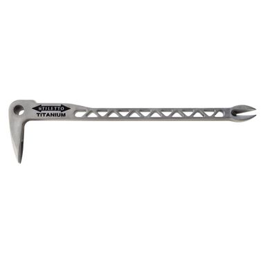 Stiletto 12 in. Titanium Claw Bar Nail Puller with Dimpler