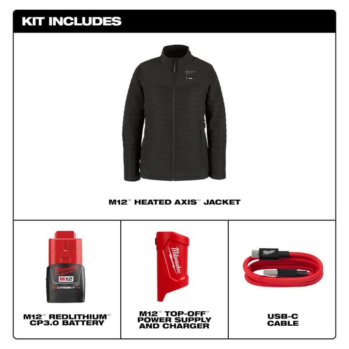Milwaukee M12 Women's Heated AXIS Jacket Kit, large image number 3