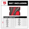 Milwaukee SAE Ratcheting Combination Wrench Set with Tray for PACKOUT Drawers, 15 Pieces, small image number 2