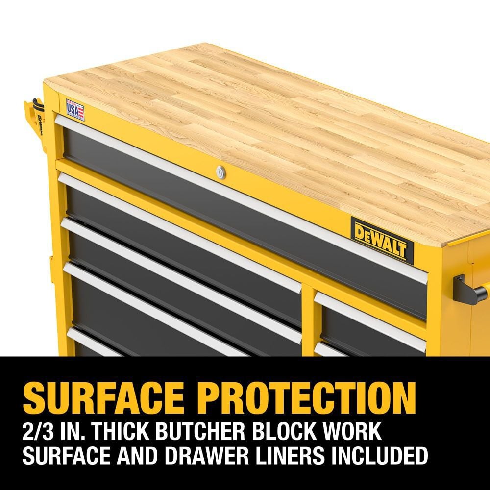 DEWALT 52 Inch Wide 8 Drawer Mobile Workstation, large image number 6