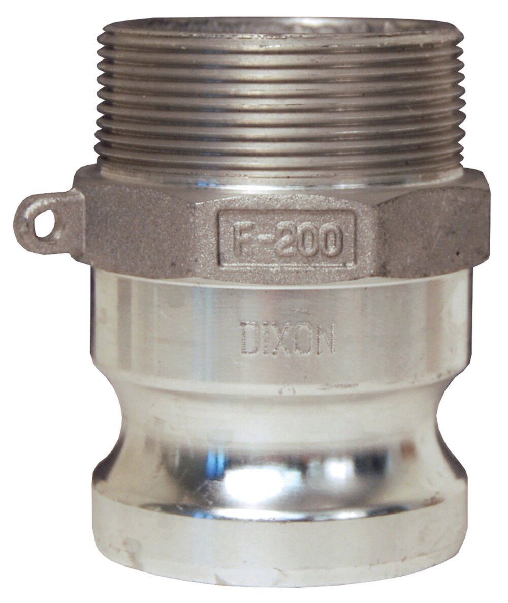 Dixon Valve and Coupling 2 In. Global Aluminum Type F Adapter x Male NPT – G200-F-AL