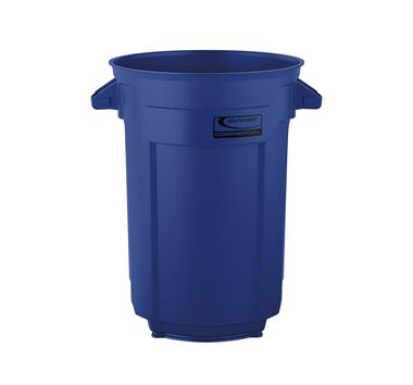 Suncast Plastic Utility Trash Can - 44 Gallon Blue, large image number 1