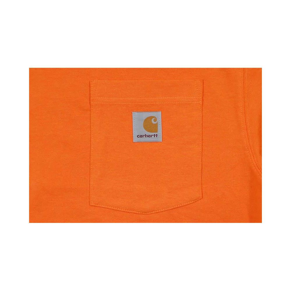 Carhartt Men's Cotton Short-Sleeve T-Shirt, Bright Orange, Large, large image number 4