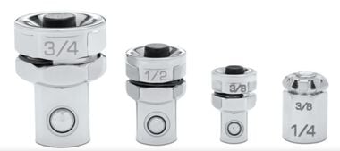 Proto 4 Piece Ratcheting Wrench Adapter Set-Fractional