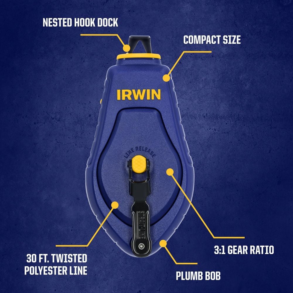 Irwin STRAIT-LINE Compact 30 Ft Chalk Reel, large image number 2