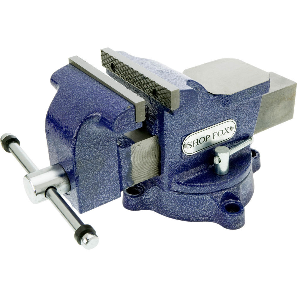 Shop Fox 5 Inch Bench Vise with Swivel Base, large image number 1