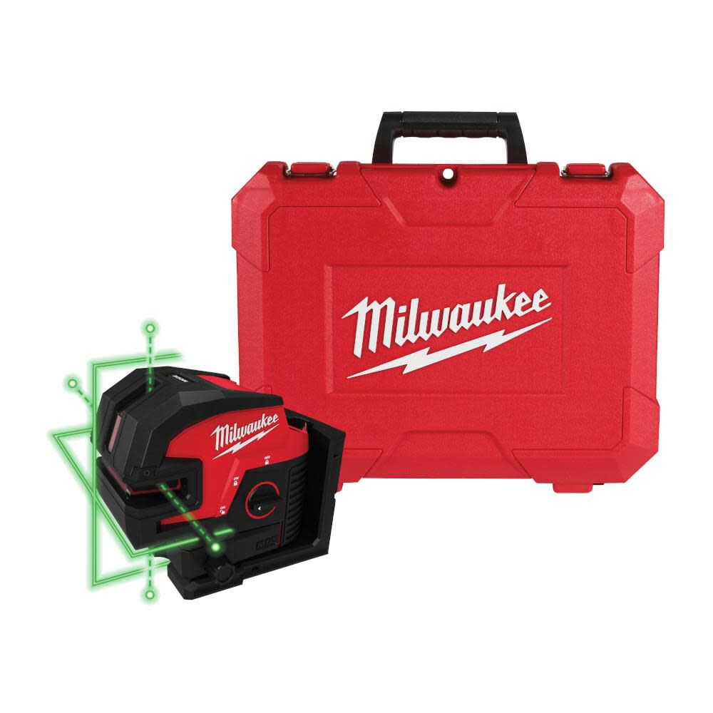 Milwaukee M12 Green Laser Cross Line 4 Points Bare Tool 3624 20 Sansujyuku sansujyuku.com