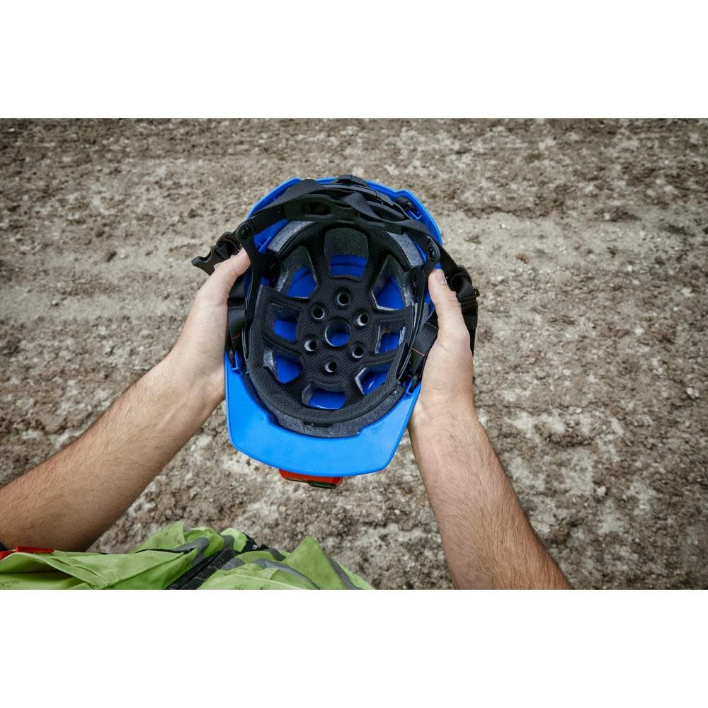 Milwaukee Gray Front Brim Helmet with BOLT - Type 2 Class E, large image number 6