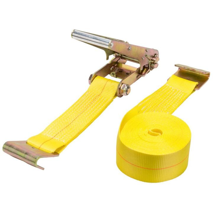 Keeper Ratchet Tie-Down 27 ft x 3 in. Flat Hooks 5000 lbs. WLL (15000 lbs. Break strength)
