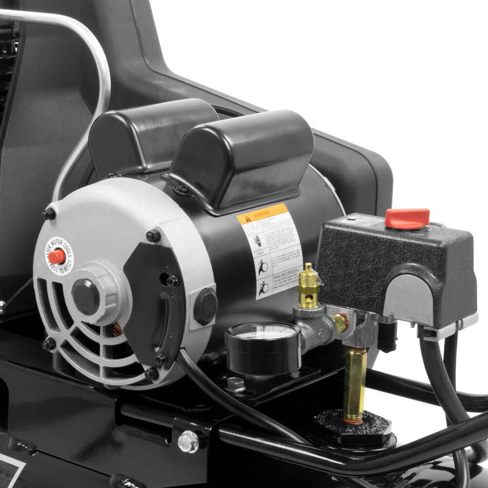 Industrial Air Compressor 1.9 HP Horizontal In Line Cast Iron Pump 20 Gallon, large image number 4