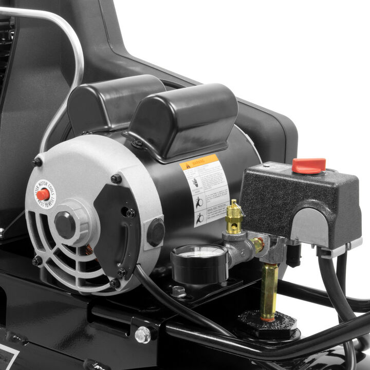 Industrial Air Compressor 1.9 HP Horizontal In Line Cast Iron Pump 20 Gallon, large image number 3