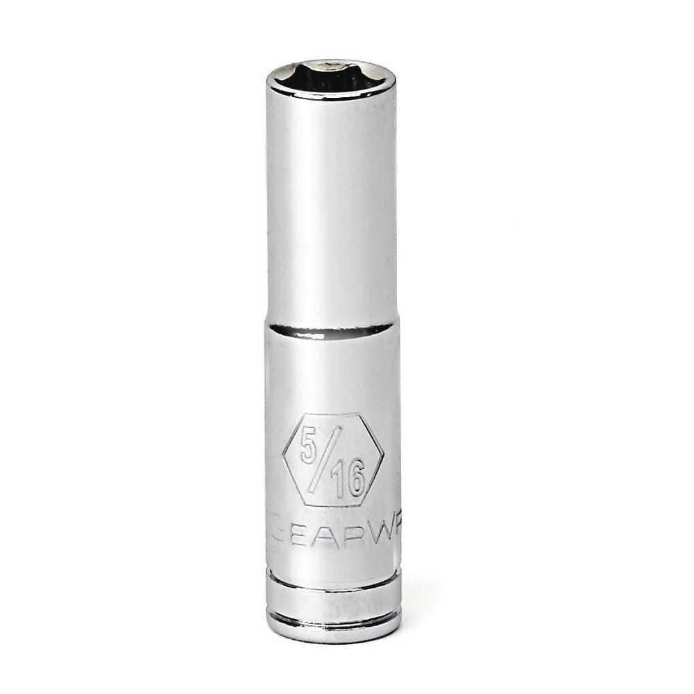 GEARWRENCH 1/4 In. Drive 6 Point Deep SAE Socket 5/16 In., large image number 1